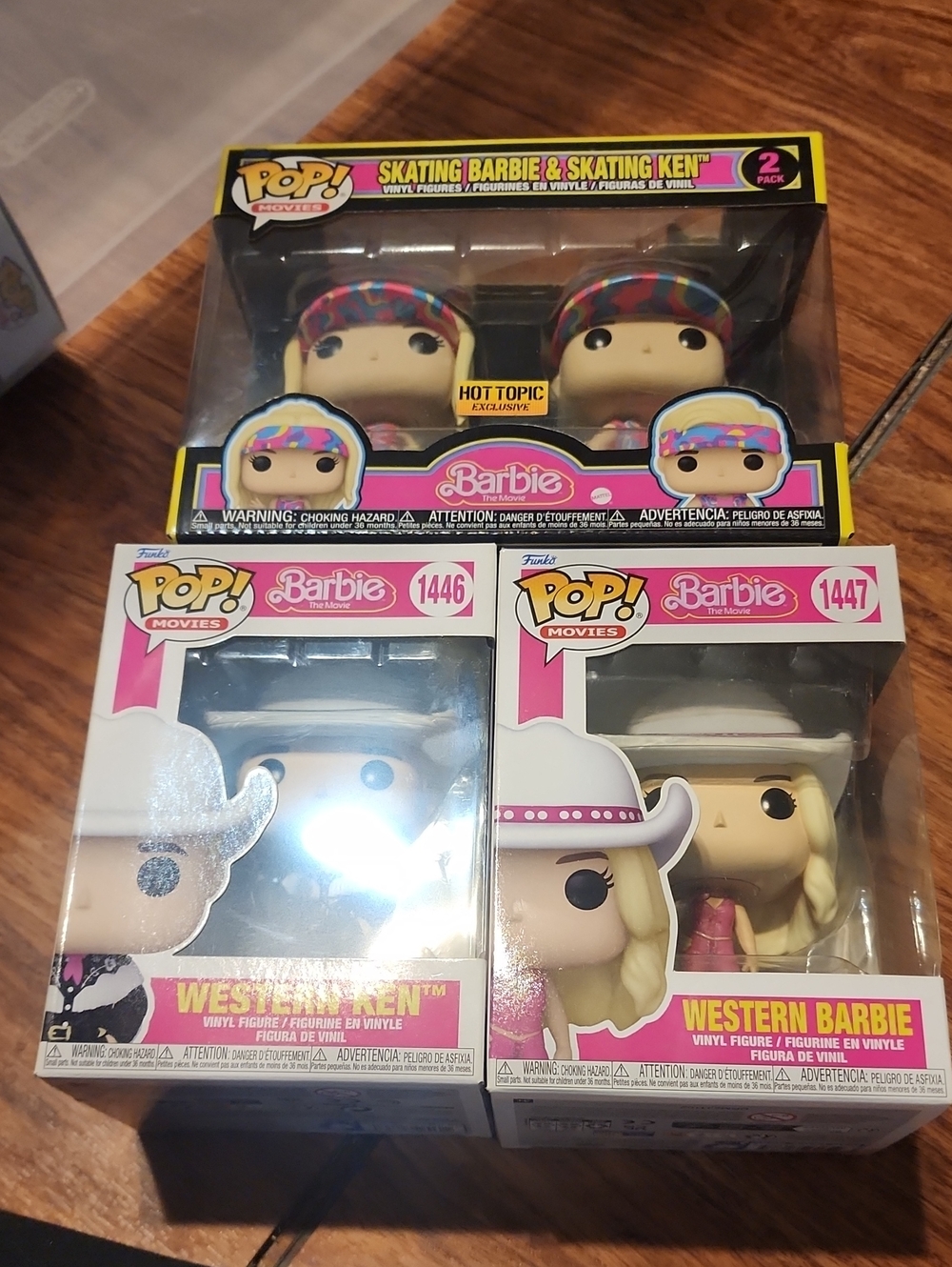 Funko Barbie Pop! Trio - Pink, Blonde, Multicolor Hats